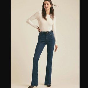 Favorite Daughter Valentina Super High Rise Mini Bootcut Jeans - size 28